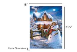 The Country Christmas Winter Jigsaw Puzzle