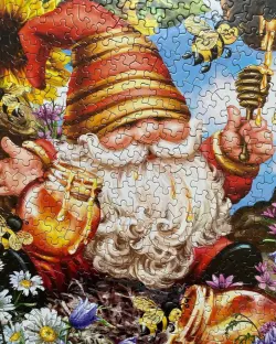 Gnome Worries Bee Happy Fantasy