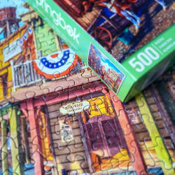 Old Western Town Nostalgic & Retro