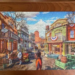 Old Western Town Nostalgic & Retro
