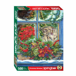 Christmas Window Cats