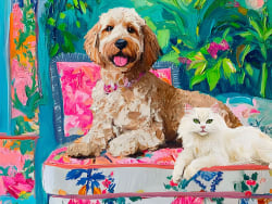 Floral Companions Cats