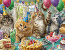 Cat Birthday Party Cats