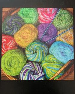 Colorful Yarn Quilting & Crafts Jigsaw Puzzle