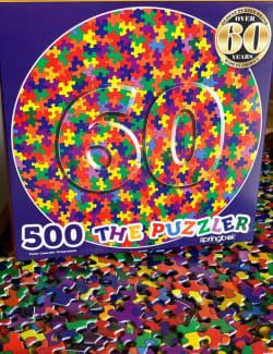 The Puzzler Round Puzzle Rainbow & Gradient