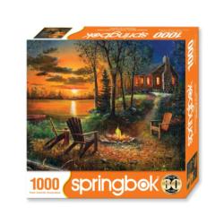 Summer Sunset Cabin & Cottage Jigsaw Puzzle