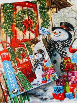 Delivering Gifts Christmas Jigsaw Puzzle
