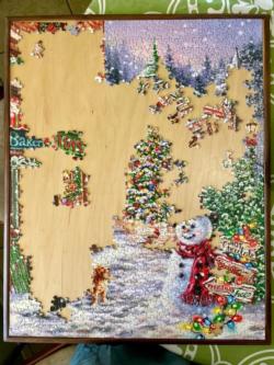 Merry Main Street Christmas Jigsaw Puzzle