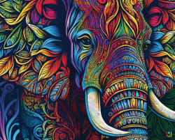 Elephant Mandala Animals