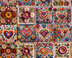 Crochet Hearts Quilting & Crafts