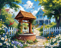 Wishing Well Garden Summer