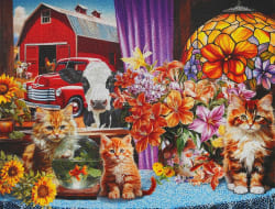 Farmhouse View 1500 Piece Jigsaw Puzzle Farm