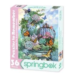 Puzzles To Remember: Butterfly Bliss Flower & Garden