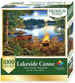 Lakeside Canoe - Wood Puzzle in Compact Box Boat