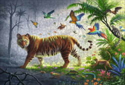 Wooden Puzzles: Jungle Tiger Big Cats