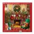 Resting by the Fireplace Christmas Jigsaw Puzzle