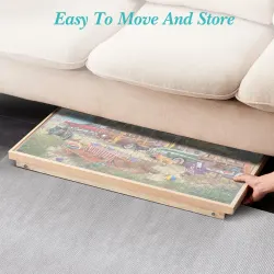 1500 Piece Puzzle Board Table with Legs & Protective Cover