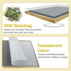 1500 Piece Puzzle Board w/ Cover