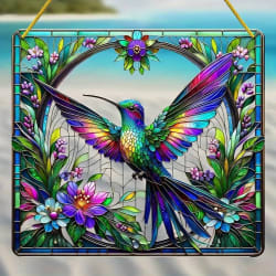 Beautiful Hummingbird Suncatcher
