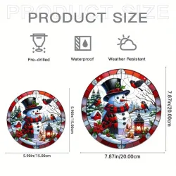 Snowman Suncatcher