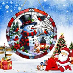 Snowman Suncatcher