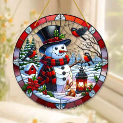 Snowman Suncatcher