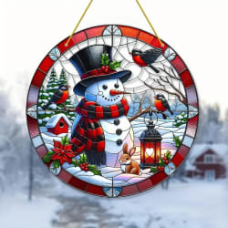 Snowman Suncatcher