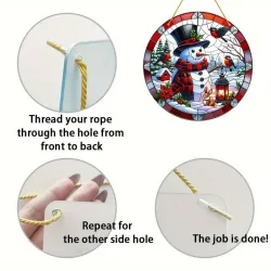 Snowman Suncatcher