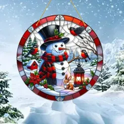 Snowman Suncatcher