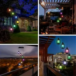 LED solar wind chime - Hanging Lanterns