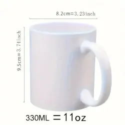 Golf-Themed Ceramic Mug - Double-Sided Coffee Cup - 11oz