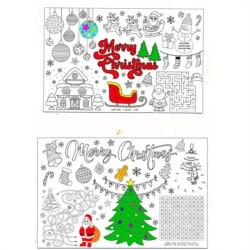 12pcs Santa Claus Place Mats -