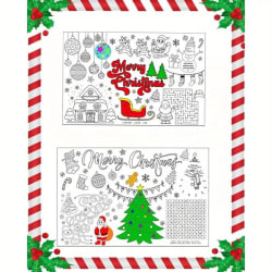 12pcs Santa Claus Place Mats -