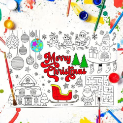 12pcs Santa Claus Place Mats -