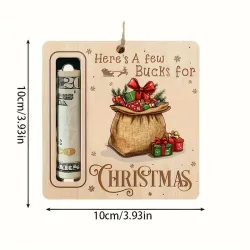 Christmas Tree Money Holder Ornament with Cash Slot