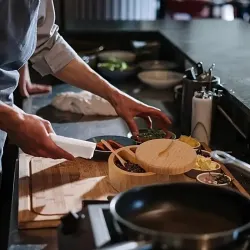 Bamboo Salt and Pepper Shaker Set with Spoon