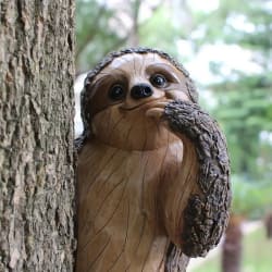 Adorable Sloth Tree Hugger Decoration - Funny Yard Art