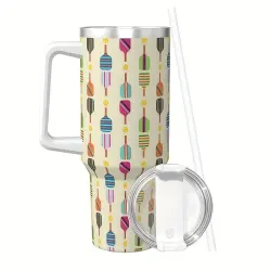 Pickleball Extra Large Insulated Stainless Steel Tumbler - 40oz