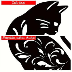 3pcs/1set Metal Outdoor Cat Statues, Decorative Garden Stakes Set with Animal Decor