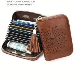 10-Slot Sunflower RFID Credit Card Holder Wallet