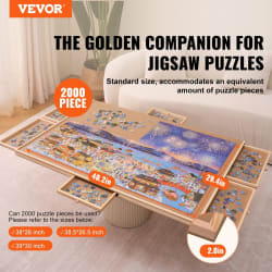 2000 Piece Puzzle Board with 6 Drawers and Cover