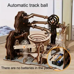 3D Wooden Puzzles Marble Run Model Kit - Electric