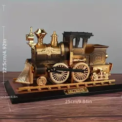 Enchanted Vintage Train Music Box Ornament