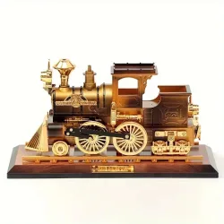 Enchanted Vintage Train Music Box Ornament