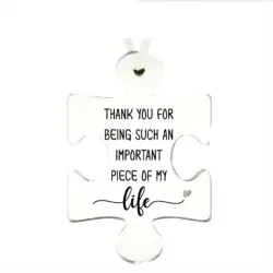 Cherished Friendship Acrylic Puzzle Ornament -