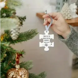 Cherished Friendship Acrylic Puzzle Ornament -