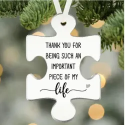 Cherished Friendship Acrylic Puzzle Ornament -