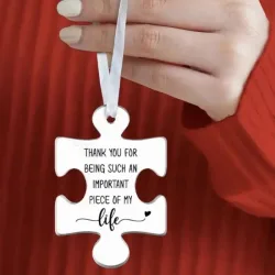 Cherished Friendship Acrylic Puzzle Ornament -
