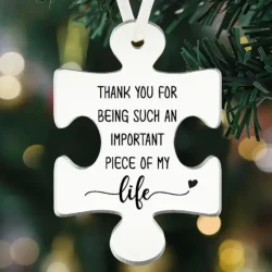 Cherished Friendship Acrylic Puzzle Ornament -