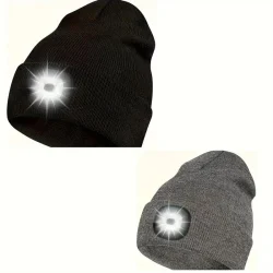 Rechargeable LED Beanie Hat
